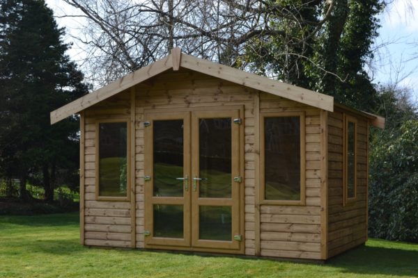 large double door summer house