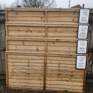 different height fence panels