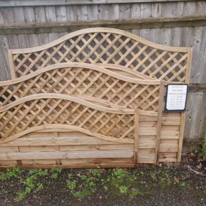 different sized trellis fence panels