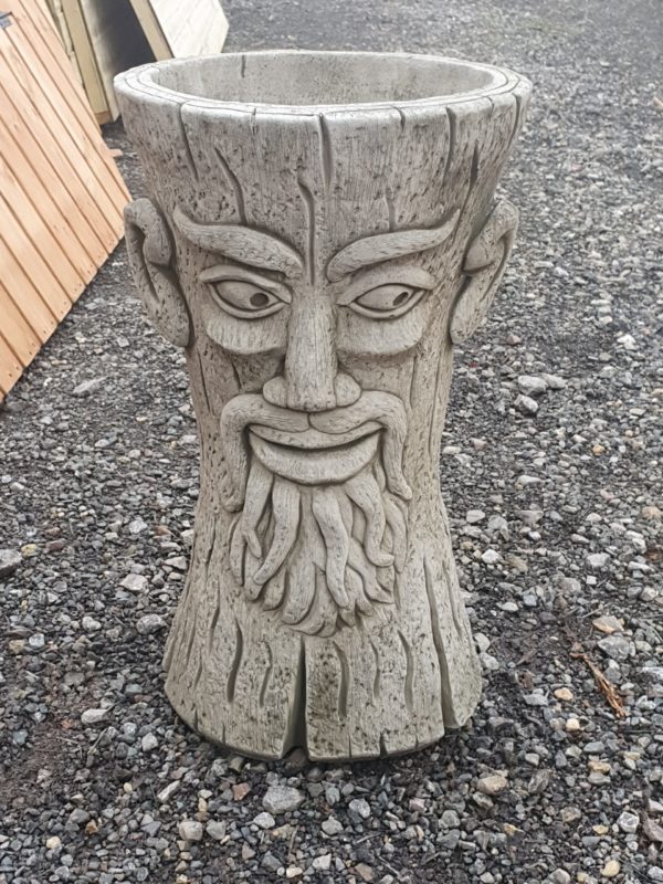 Garden ornament - plant pot with face on