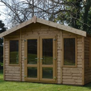 large double door summer house