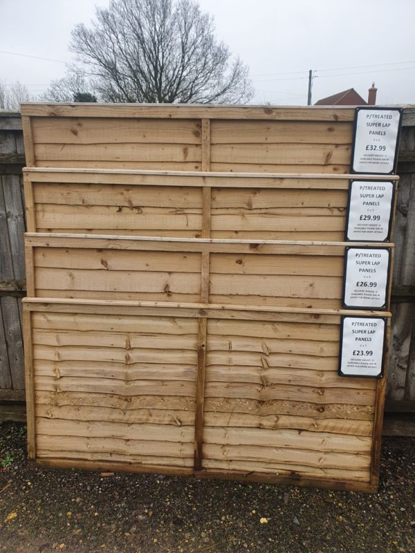 different height fence panels