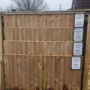 different sized fence panels