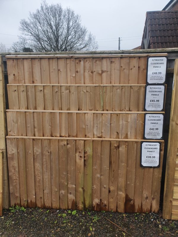 different sized fence panels